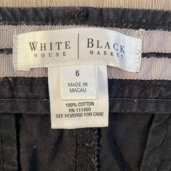 Vintage Black Cargo Pants With embroidery | Women’s Size 6 / Medium - Picture 7 of 8